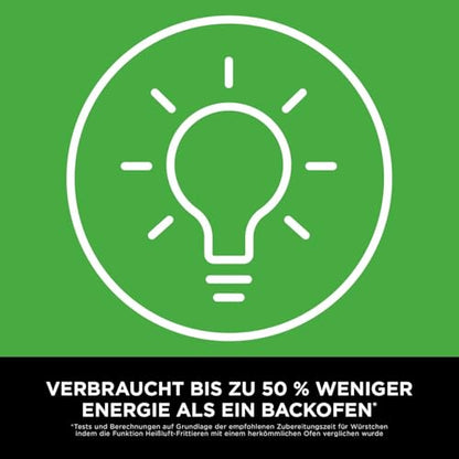 Ninja CRISPi tragbare Airfryer Heißluftfritteuse, 3,8 l, 4-in-1: Heißluftfrittieren, Braten, Warmhalten, Recrisp, kompakt, 6 Portionen, 2x herausnehmbare Glasbehälter & Deckel, 1700 W, Sage FN101EUSG