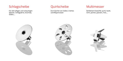 ESGE Zauberstab P 200 Profi, Stabmixer weiß inkl. Zubehör, bis zu 17.000 U/min, 90860, weiß/grau