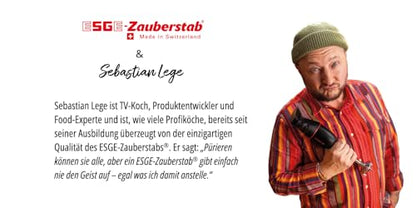 ESGE Zauberstab P 200 Profi, Stabmixer weiß inkl. Zubehör, bis zu 17.000 U/min, 90860, weiß/grau