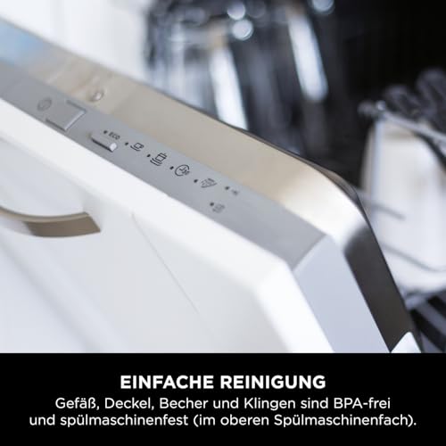 Ninja 2-in-1 Detect Power Mixer Pro & Single Serve, 1200W Mixer mit Krug, & 2x Single Serve Tassen, Smoothies mixen, Gemüse hacken & Frozen Drinks mixen, Schwarz, TB301EU
