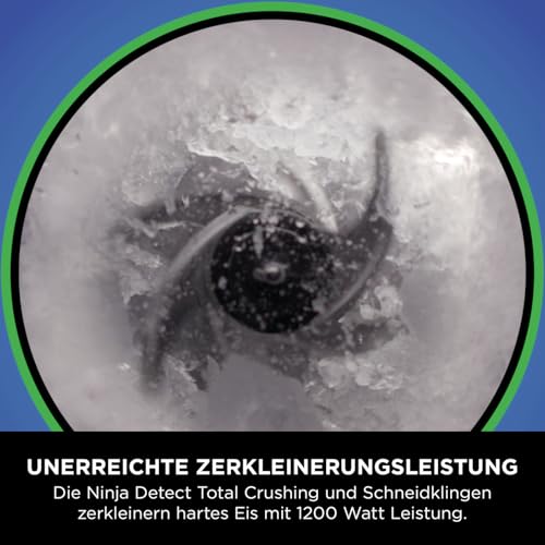 Ninja 2-in-1 Detect Power Mixer Pro & Single Serve, 1200W Mixer mit Krug, & 2x Single Serve Tassen, Smoothies mixen, Gemüse hacken & Frozen Drinks mixen, Schwarz, TB301EU