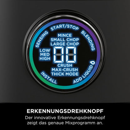 Ninja 2-in-1 Detect Power Mixer Pro & Single Serve, 1200W Mixer mit Krug, & 2x Single Serve Tassen, Smoothies mixen, Gemüse hacken & Frozen Drinks mixen, Schwarz, TB301EU