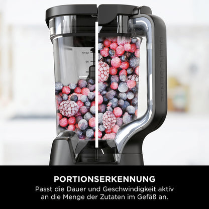 Ninja 2-in-1 Detect Power Mixer Pro & Single Serve, 1200W Mixer mit Krug, & 2x Single Serve Tassen, Smoothies mixen, Gemüse hacken & Frozen Drinks mixen, Schwarz, TB301EU
