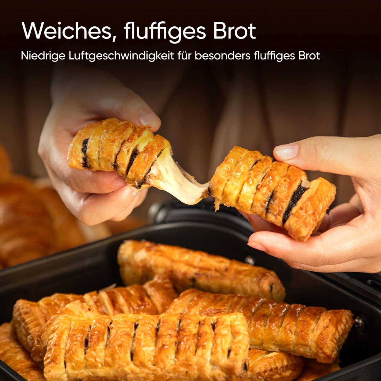 COSORI Turbo Tower Pro Airfryer, Keramikbeschichtung Heißluftfritteuse 2 Kammern, 10,8L Heissluftfritteuse mit DualBlaze, Ohne Teflon Beschichtung, Automatische Luftstrom-Regulierung