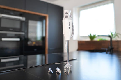 ESGE Zauberstab P 200 Profi, Stabmixer weiß inkl. Zubehör, bis zu 17.000 U/min, 90860, weiß/grau