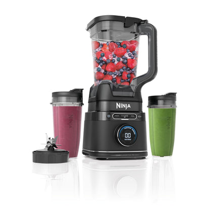 Ninja 2-in-1 Detect Power Mixer Pro & Single Serve, 1200W Mixer mit Krug, & 2x Single Serve Tassen, Smoothies mixen, Gemüse hacken & Frozen Drinks mixen, Schwarz, TB301EU