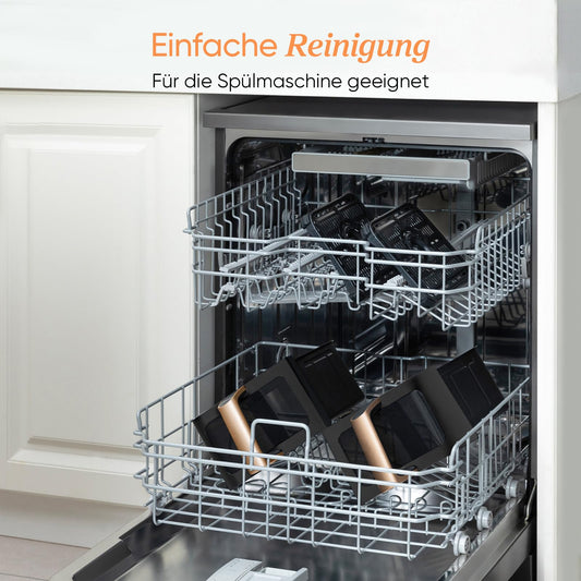 COSORI Airfryer, Testsieger der Stiftung Warentest, Heißluftfritteuse 2 Kammern, 8,5L Heißluftfritteuse mit Sichtfenster, Innenraum aus Metall reduziert Kunststoffkontakt, Gold