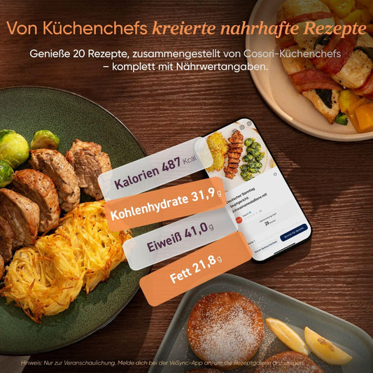 COSORI Turbo Tower Pro Airfryer, Keramikbeschichtung Heißluftfritteuse 2 Kammern, 10,8L Heissluftfritteuse mit DualBlaze, Ohne Teflon Beschichtung, Automatische Luftstrom-Regulierung